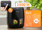 Frytkownica beztłuszczowa AIR fryer frytownica 4l berdsen 1500W czarny