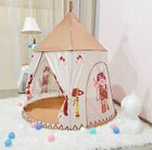 Namiot dla Dzieci do Domu Pokoju Domek Pałac Zamek Wigwam indiański tipi iglo 116x123 cm, od 3 lat, pokrowiec baza do