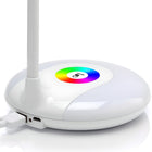 LAMPKA BIURKOWA LED NA BIURKO LAMPA 256 KOLORÓW RGB DO NAUKI DOTYKOWA USB regulowane ramię, ściemniana, zmienna barwa