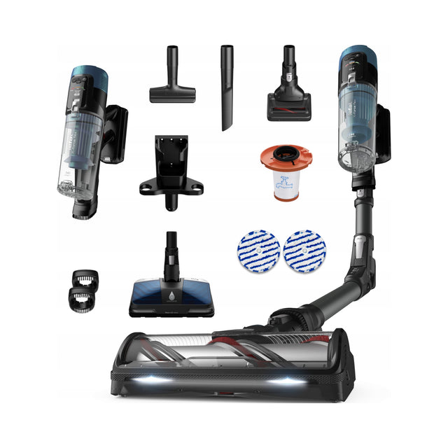 Odkurzacz pionowy bezprzewodowy 2w1 Tefal X-Force Flex TY9BD1 - mopujący akumulatorowy, ręczny, do mycia podłóg, praca na mokro, 120 min