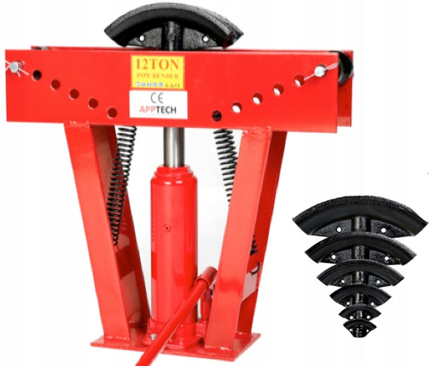 Giętarka hydrauliczna do RUR 12 TON 12T + 6 profili 90STOPNI poziom pion