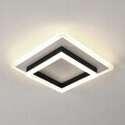 Lampa Sufitowa Plafon LED Czarna Kwadratowa Natynkowa Nowoczesna 30W 4500K oprawa oświetleniowa 30 cm ze zintegrowanym