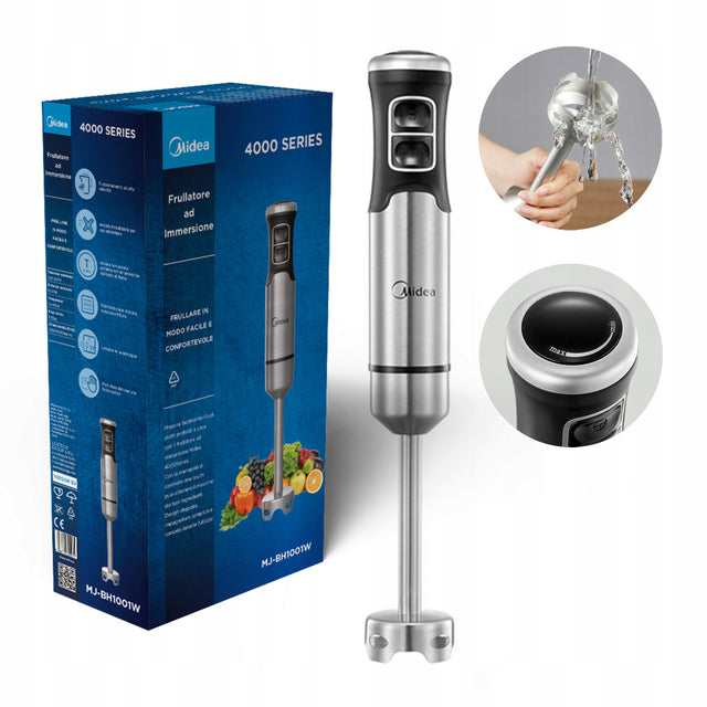 Midea blender ręczny 1000W płynna regulacja prędkości tryb turbo mocny