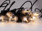 10x Żarówka LED Filament E27 1W 2700K Ciepła do Girland Ozdobna Edison kulista lampka łańcuch świetlny 60 lm biały