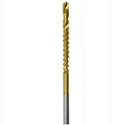 Wiertła stopniowe stożkowe 4-32 mm do drewna metalu z frezami 6 elementów choinkowe, trzpień walcowy, długość 90 mm