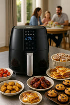 Frytkownica beztłuszczowa AIR fryer frytownica duża 4l misa 1450 w czarny
