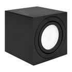 Oprawa Halogenowa Sufitowa Lampa Natynkowa GU10 Tuba LED czarna kwadratowa oczko punktowe aluminiowe zasilane sieciowo