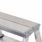Drabina aluminiowa dwustronna domowa 5 stopni 125 kg Drabest podest schodki do prac na wysokości, wysokość robocza 2,62