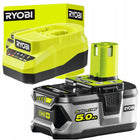 RYOBI ZESTAW AKUMULATOR 5,0 Ah RB18L50 18V +ŁADOWARKA 2A RC18120A-150 bateria do elektronarzędzi, zasilanie narzędzi