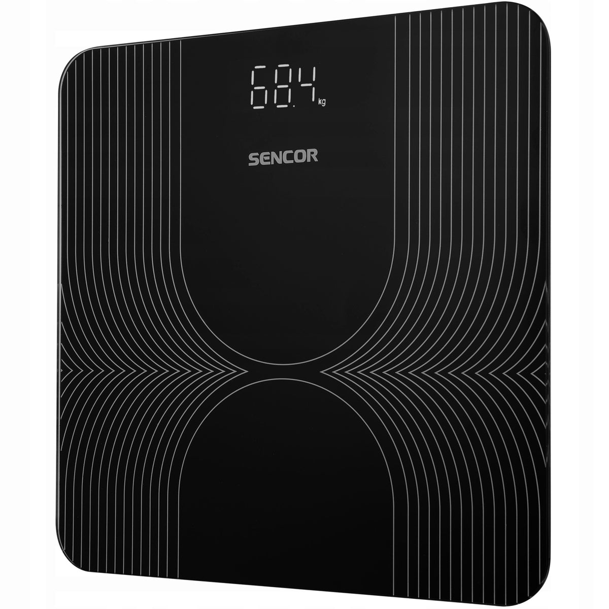 Waga Łazienkowa Sencor SBS 2476BK czytelny wyświetlacz do 180kg Czarna elektroniczna czarny