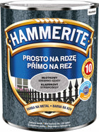 Hammerite na rdzę 0,7l srebrnoszary młotkowy farba do metalu emalia antykorozyjna, powłoka ochronna do renowacji
