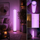 Lampa Stojąca Podłogowa Tuba Muzyczna LED RGBW Pilot Wielokolorowa 100cm oświetlenie dekoracyjne do salonu, sypialni i