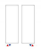 Grzejnik dekoracyjny pionowy podwójny 1600x390 biały - podł. lewe/prawe 390 mm 1600 mm grzewcza