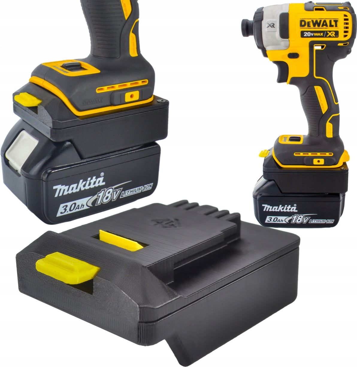 Adapter przejściówka z narzędzia dewalt 18V do systemu makita 18V łącznik akumulatora, konwerter baterii