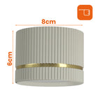 Oprawa Halogenowa Sufitowa LED Tuba GX53 Spot Natynkowa Ryflowana Beżowa oczko oświetleniowe, plafon do salonu, kuchni