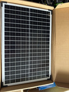 PANEL SOLARNY BATERIA SŁONECZNA 30W 12V Z REGULATOREM 12/24V do kampera