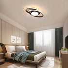Lampa sufitowa LED plafon wisząca czarna nowoczesna ściemnialna + pilot 39W żyrandol metalowy 2-punktowy do salonu