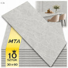 Panele ścienne samoprzylepne PCV 30x60 cm imitacja kamienia połysk 10 sztuk
