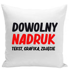 Poduszka z twoim nadrukiem własnym zdjęciem, grafiką, życzeniami, na pezent dekoracyjna 40x40 cm z wypełnieniem