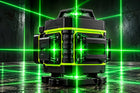 Poziomica laserowa laser krzyżowy 4D samopoziomujący 16 linii 2xAKU+ statyw