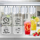 Kostkarka do lodu heva VIO domowa do kostek 12kg/24h 120W slim + łopatka 120 w czarny