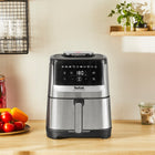 Frytkownica beztłuszczowa tefal Easy Fry Silence EY552D 5 l Air Fryer srebrny/szary