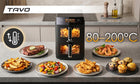 Frytkownica Beztłuszczowa Air Fryer 12l 3300W Frytownica Dwukomorowa Tacka czarny