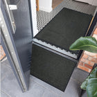 Wycieraczka pod Drzwi 80x120 Mata wejściowa do Butów Tekstylna z OekoTex ochrona podłogi, szara pvc 6 mm