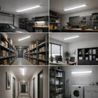 Lampa Sufitowa LED Do Garażu Warsztatu Oprawa Natynkowa 18W 60cm 4000K 120° plafon liniowy biały, zintegrowane źródło