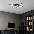 Lampa sufitowa wisząca LED ŻYRANDOL PLAFON regulacja Mocne jasne światło oprawa do salonu kuchni jadalni, 4 punkty