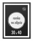 Ramka 30x40 Ramka na zdjęcia 30x40 Ramki na zdjęcie czarna MDF czarne oprawa do fotografii, dekoracja ścienna, drewniana