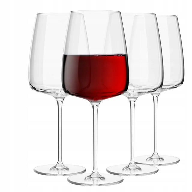 Kieliszki do czerwonego wina 750ml Modern krosno 4szt nowoczesne okazałe 750 ml bezbarwny