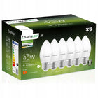 6x Żarówka LED E27 5W = 50W B35 4000K Neutralna lumiled NIE mruga premium świeczkowa do żyrandoli, kinkietów i lamp