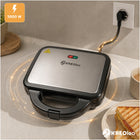Opiekacz do kanapek panini grill toster elektryczny gofrownica 3W1 mocny nominalna czarny