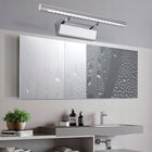 Lampa Lazienkowa LED 5W 40cm, Wodoodporna, Scienna, Stołowa, z Włącznikiem kinkiet srebrny metalowy do oświetlenia