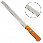 Nóż cukierniczy kuchenny do cięcia biszkoptu długi ząbki uniwersalny 47cm krajacz tortów, stalowe ostrze 34,5 cm