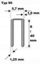 Zszywki stolarskie TYP 90/30 30mm 5tyś zszywka stolarska makita AT638A łączniki do drewna, do takera pneumatycznego