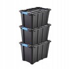 Pojemnik plastikowy duży XXL pokrywa techbox garażowa skrzynia ogrodowa 55l box do przechowywania, schowek uniwersalny