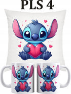 ZESTAW KUBEK I PODUSZKA LILO I STICH ANGEL DLA FANA PREZENT Z IMIENIEM gadżet z nadrukiem, upominek personalizowany