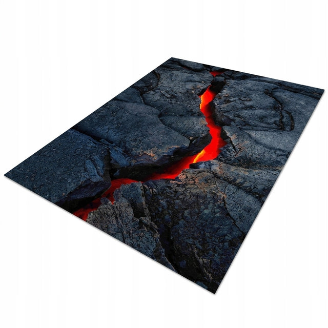 Nowoczesny dywan 3D z efektem lawy do salonu sypialni duży premium 140x200 wykładzina poliestrowa 6 mm wielokolorowa dekoracja podłogi