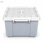 Pojemnik z Pokrywą do Przechowywania do domu garażu magazynu na kółkach 50l plastikowy box, skrzynia mobilna, organizer