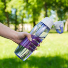 Butelka filtrująca na wodę aqualogis bidon Aqua&Go Tritan Fioletowa 750ml fioletowy