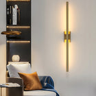 Kinkiet lampa ścienna LED złoty loft nowoczesny do salonu korytarza 8W 3000K oprawa aluminiowa, zintegrowane źródło
