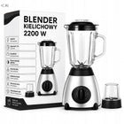 Blender kielichowy kuchenny do smoothie owoców zup koktajli lodu 2200W 1,5l
