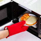 Rękawice ochronne kuchenne z magnesami termoizolacyjne komplet 2szt. łapki do piekarnika, chwytak do garnków, poliester