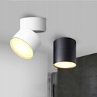 Oprawa natynkowa Lampa sufitowa GX53 Tuba Halogenowa ruchoma Spot LED czarne oczko punktowe, okrągły downlight do