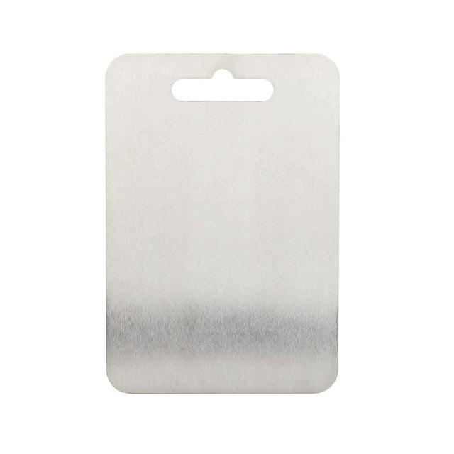 Deska Do Krojenia Tytanowa Metalowa runzi Titan Antybakteryjna 35x23 cm antypoślizgowa, można myć w zmywarce, prostokątna srebrna