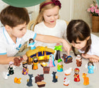 KALENDARZ ADWENTOWY FIGURKI + SZOPKA PODŚWIETLANA 24 ELEMENTY GP5 stojący