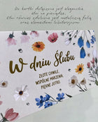 Kartka na Ślub + koperta na banknoty pieniądze kartka ślubna prezent SET 04 życzenia dla nowożeńców, gratulacje