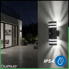 Kinkiet Zewnętrzny Lampa Elewacyjna LED ścienna Aluminiowa Czujnik Ruchu oświetlenie wejścia i podjazdu, 6 w, gwint
